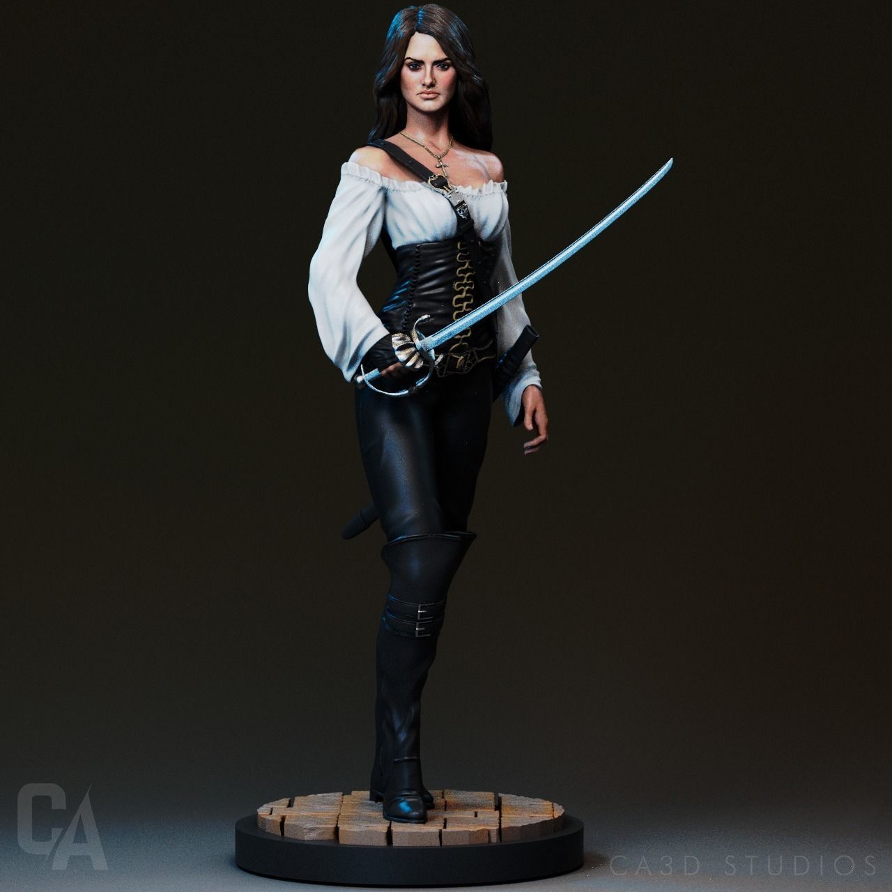 Angelica Teach - Pirates of the Caribbean 3D Print 3D print model_2