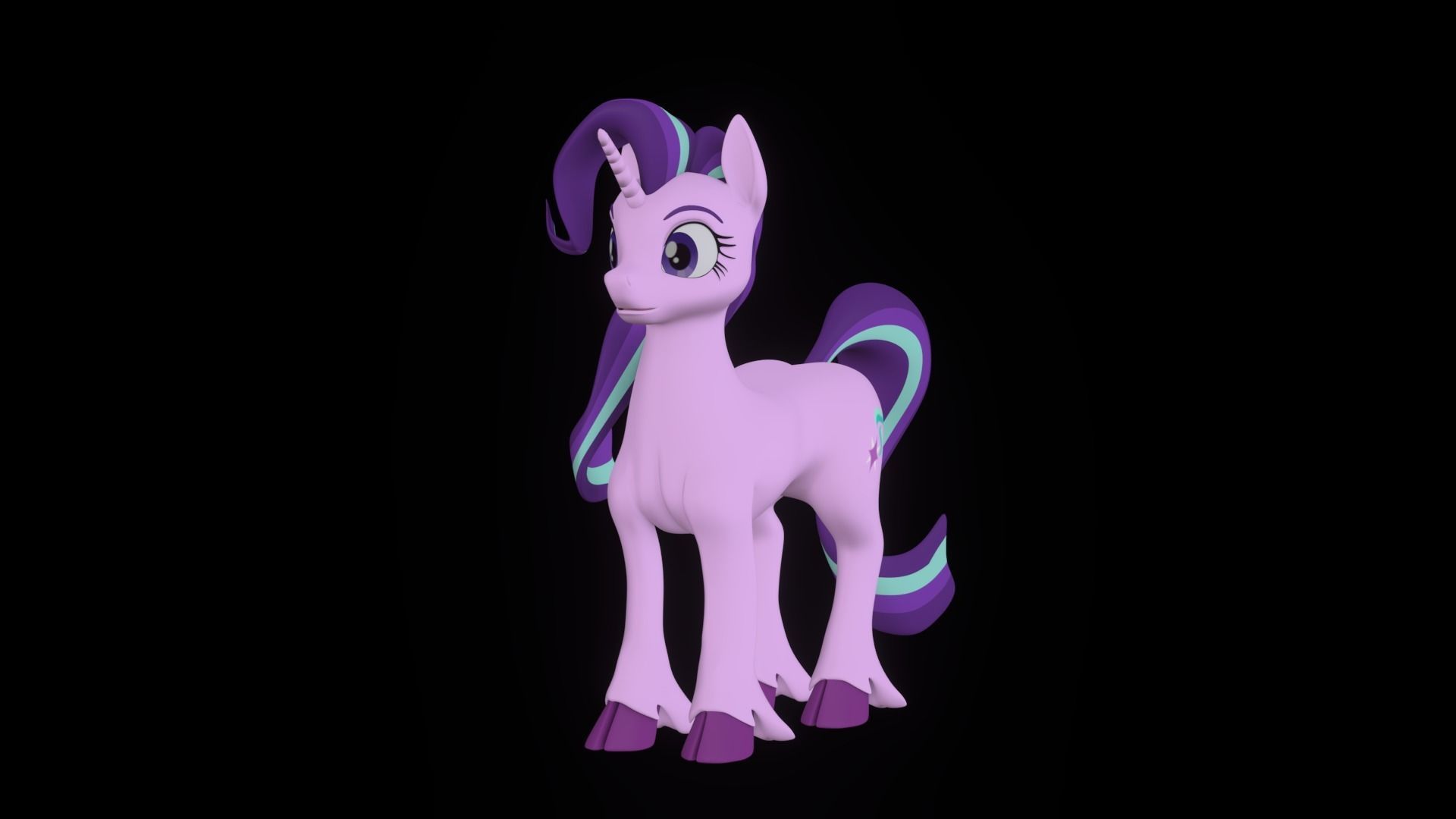Starlight Glimmer Low-poly 3D model_26
