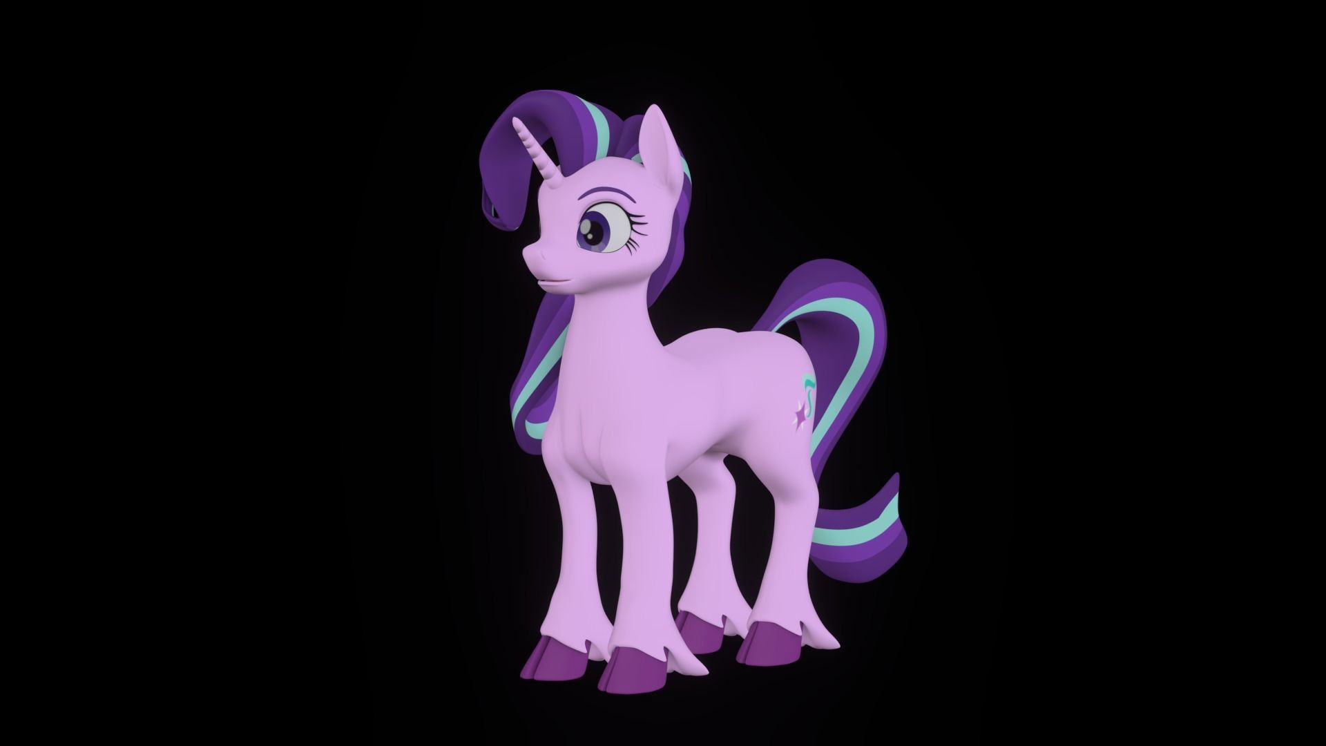 Starlight Glimmer Low-poly 3D model_24