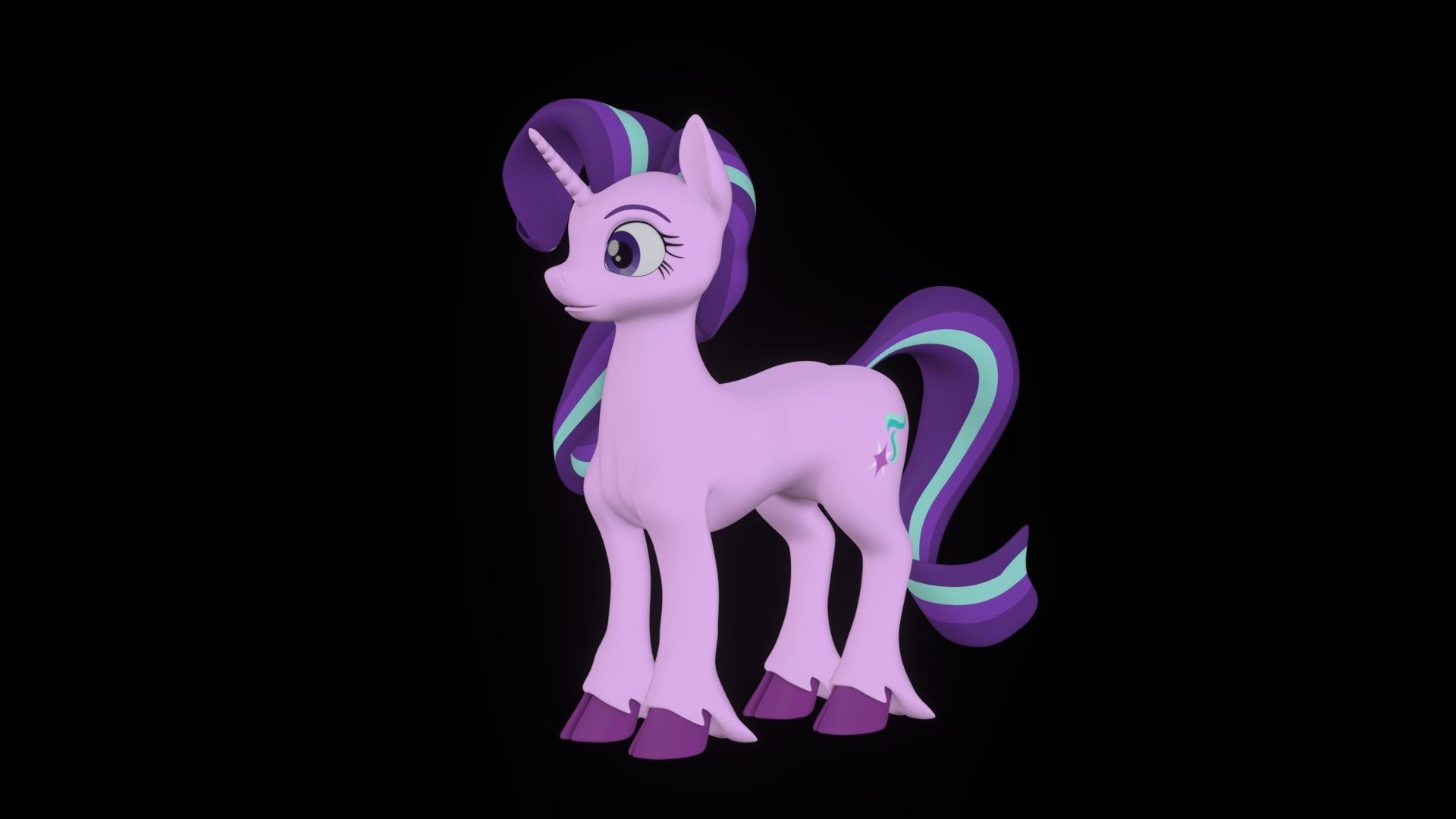 Starlight Glimmer Low-poly 3D model_23