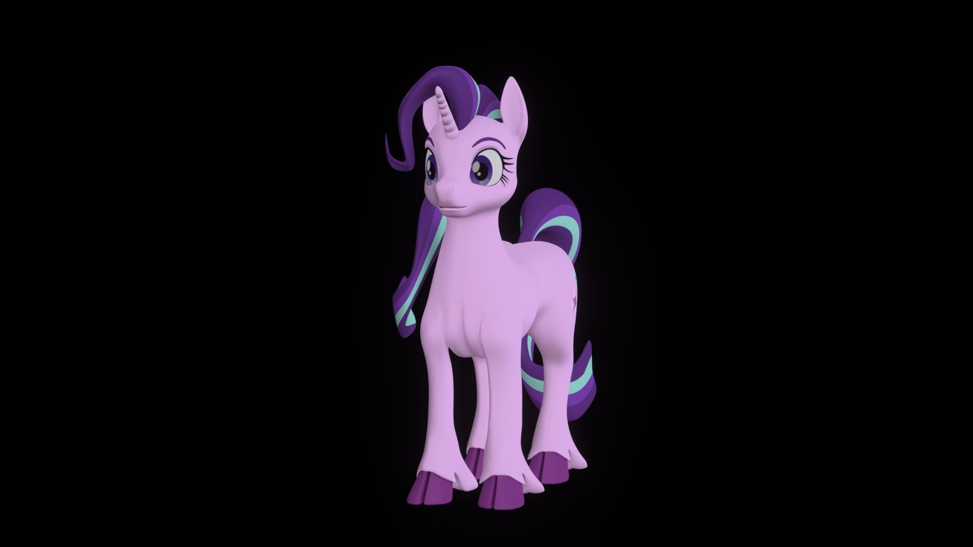 Starlight Glimmer Low-poly 3D model_9