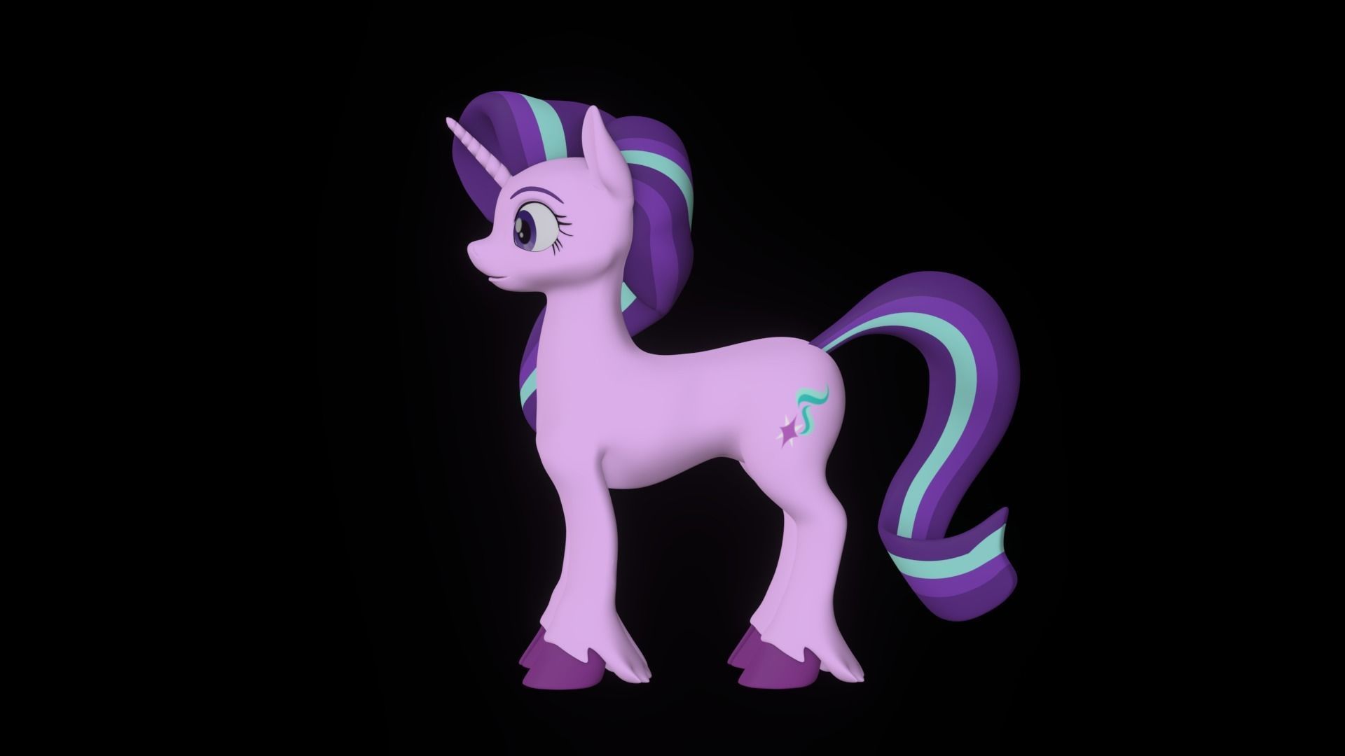 Starlight Glimmer Low-poly 3D model_21