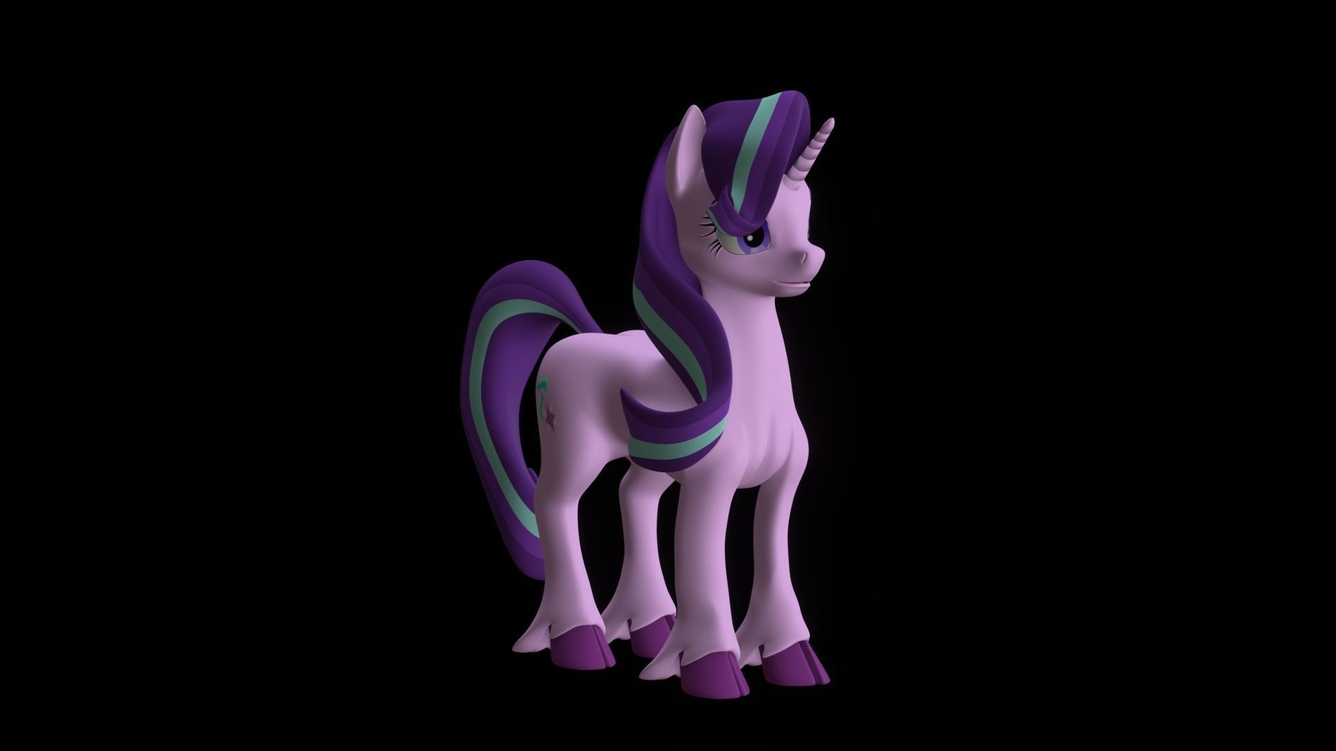 Starlight Glimmer Low-poly 3D model_12