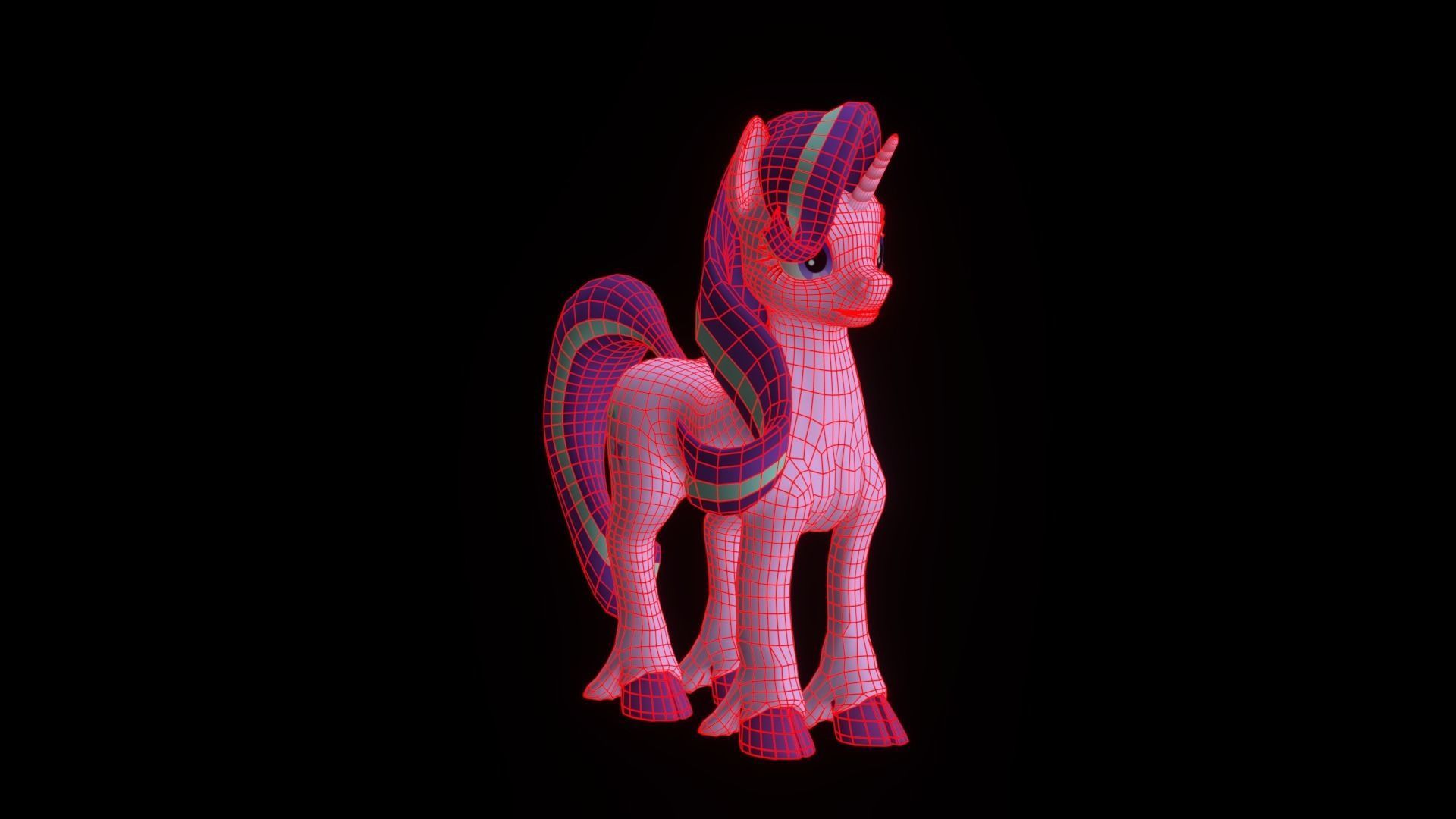 Starlight Glimmer Low-poly 3D model_2