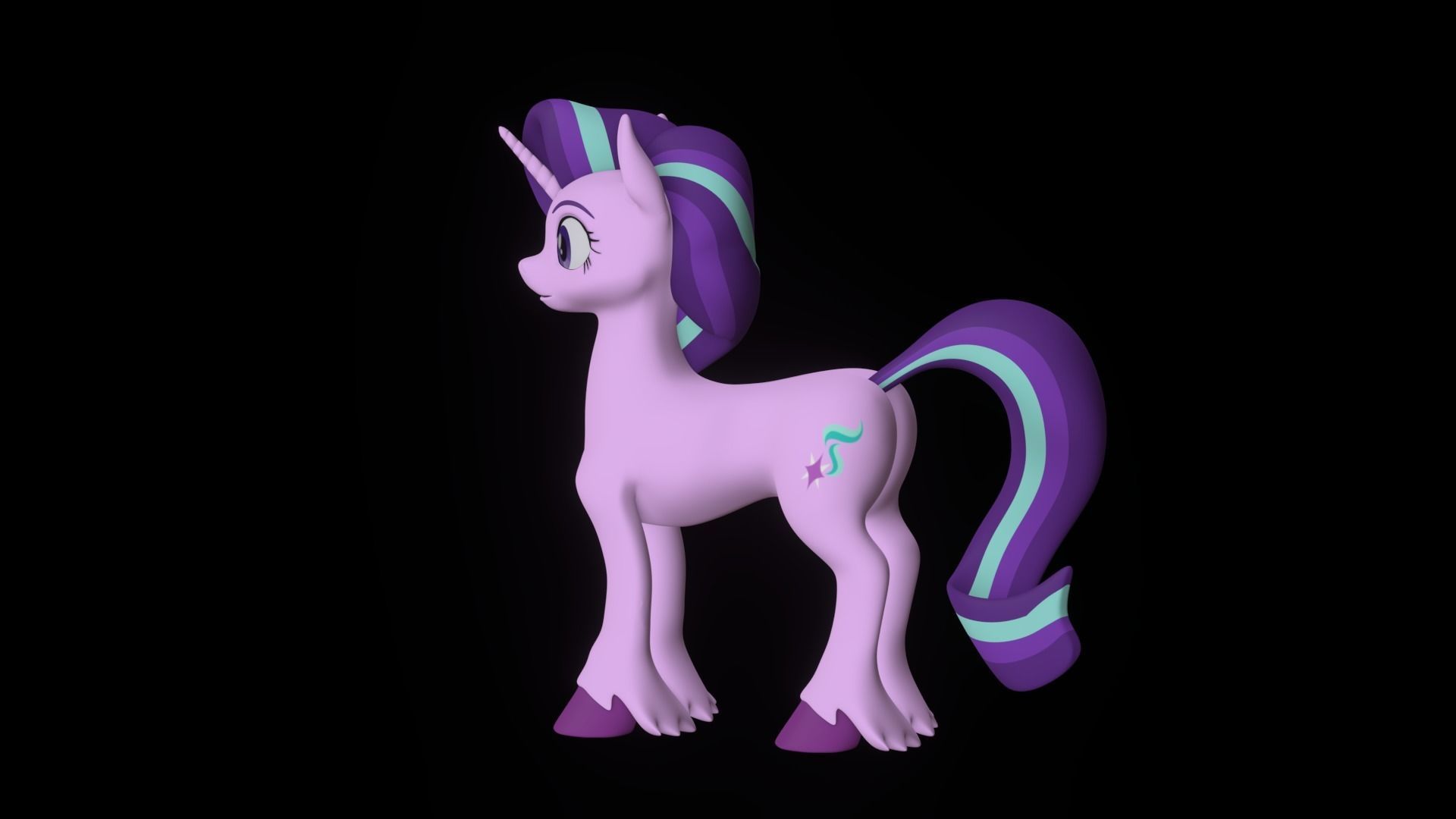 Starlight Glimmer Low-poly 3D model_20