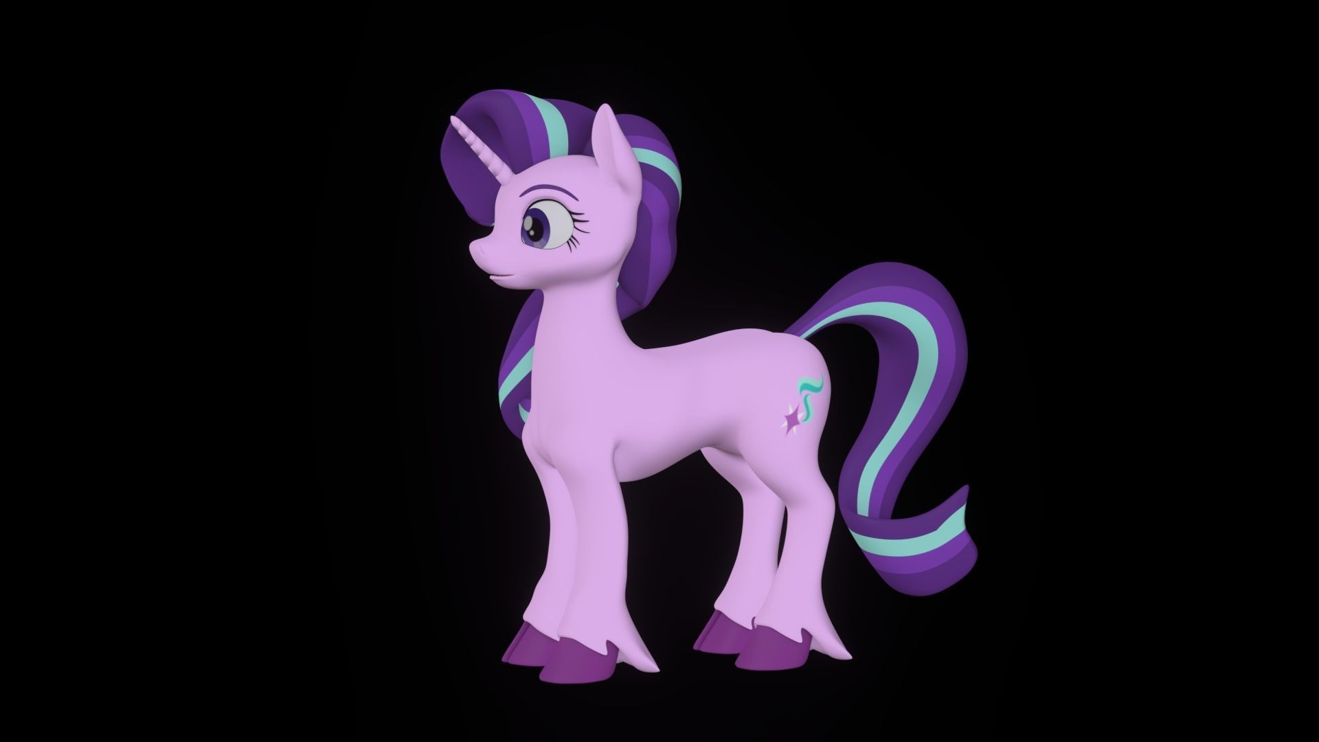 Starlight Glimmer Low-poly 3D model_22