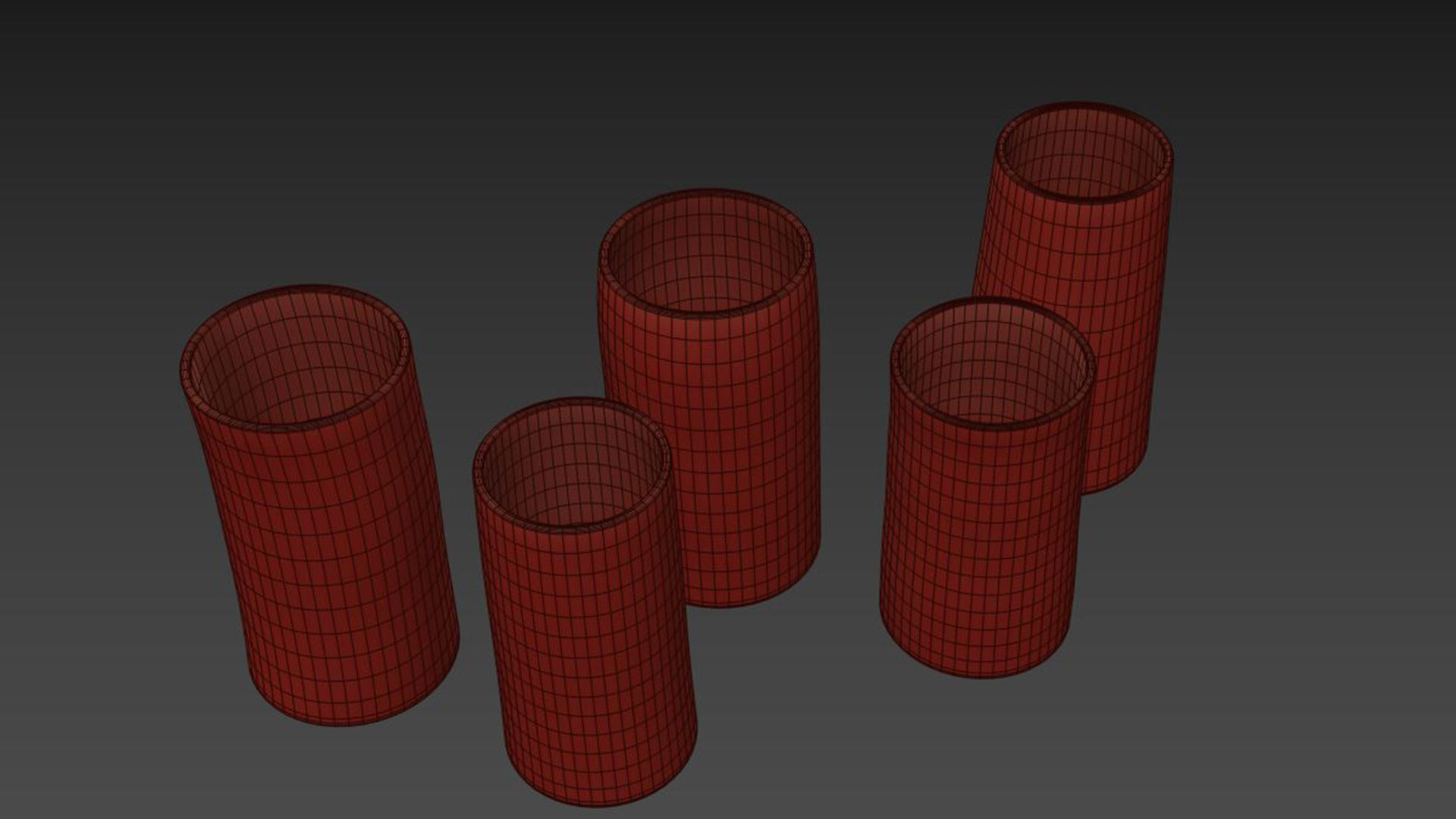 Handmade Decorated Indigo Ceramic Vase 2 3D model_6