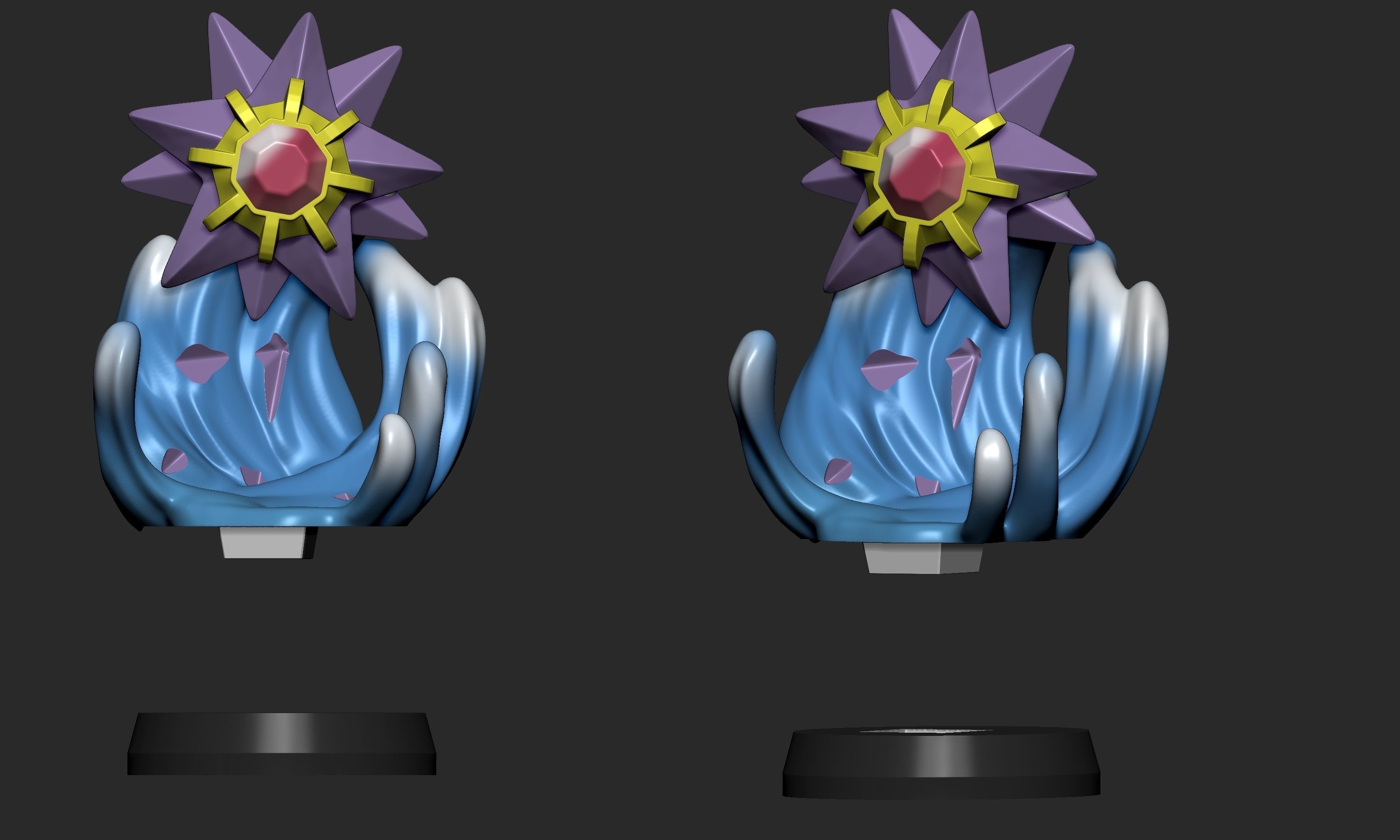 Pokemon - Staryu and Starmie 3D print model_6