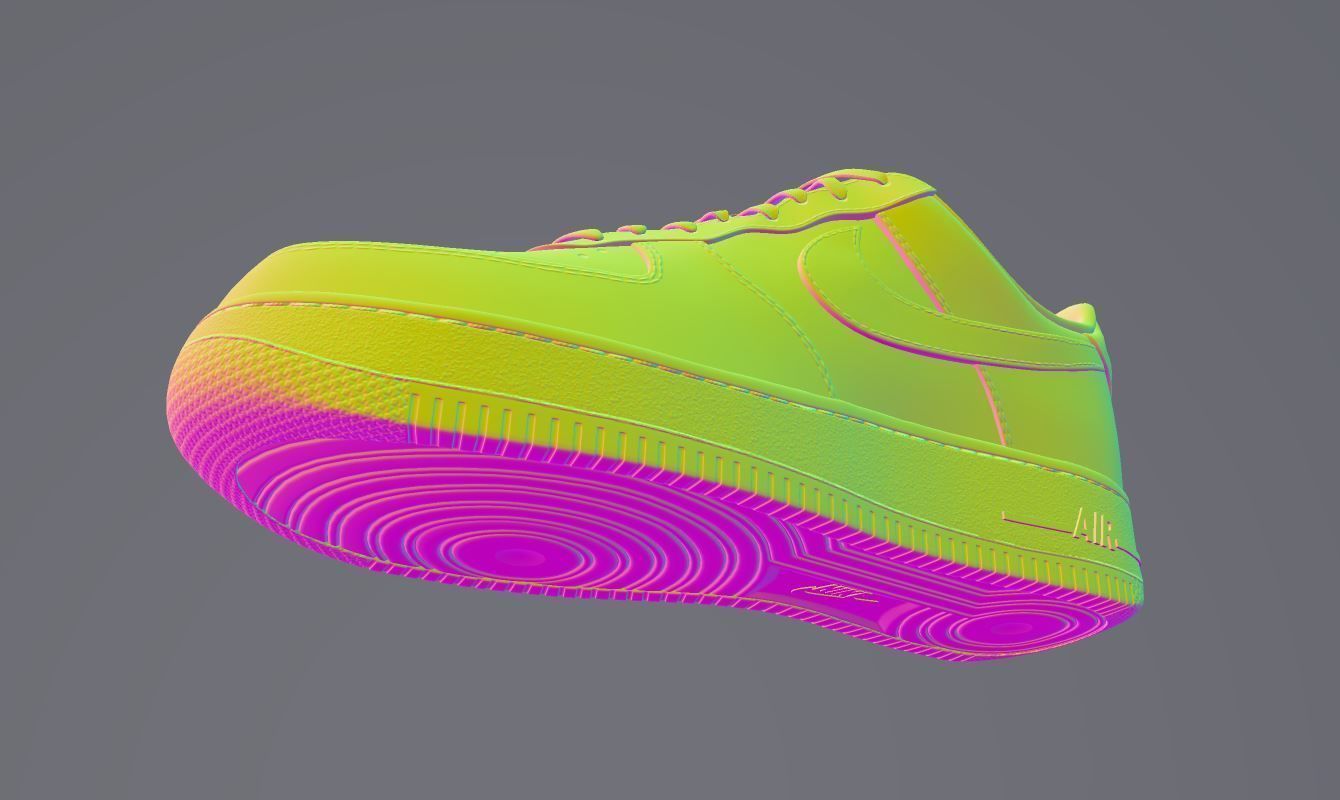 AIR FORCE 1  Free low-poly 3D model_8