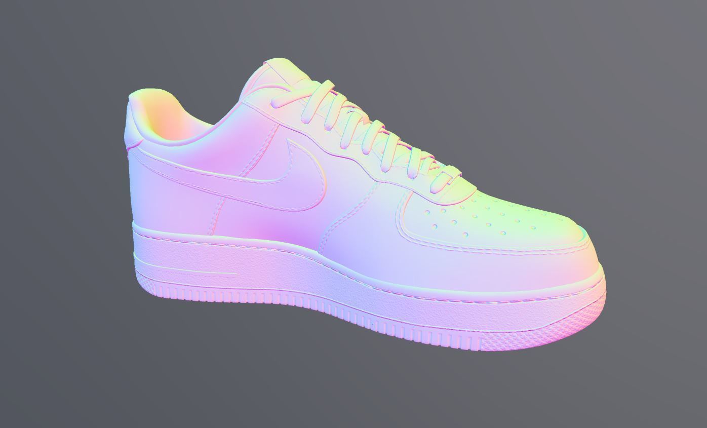 AIR FORCE 1  Free low-poly 3D model_9