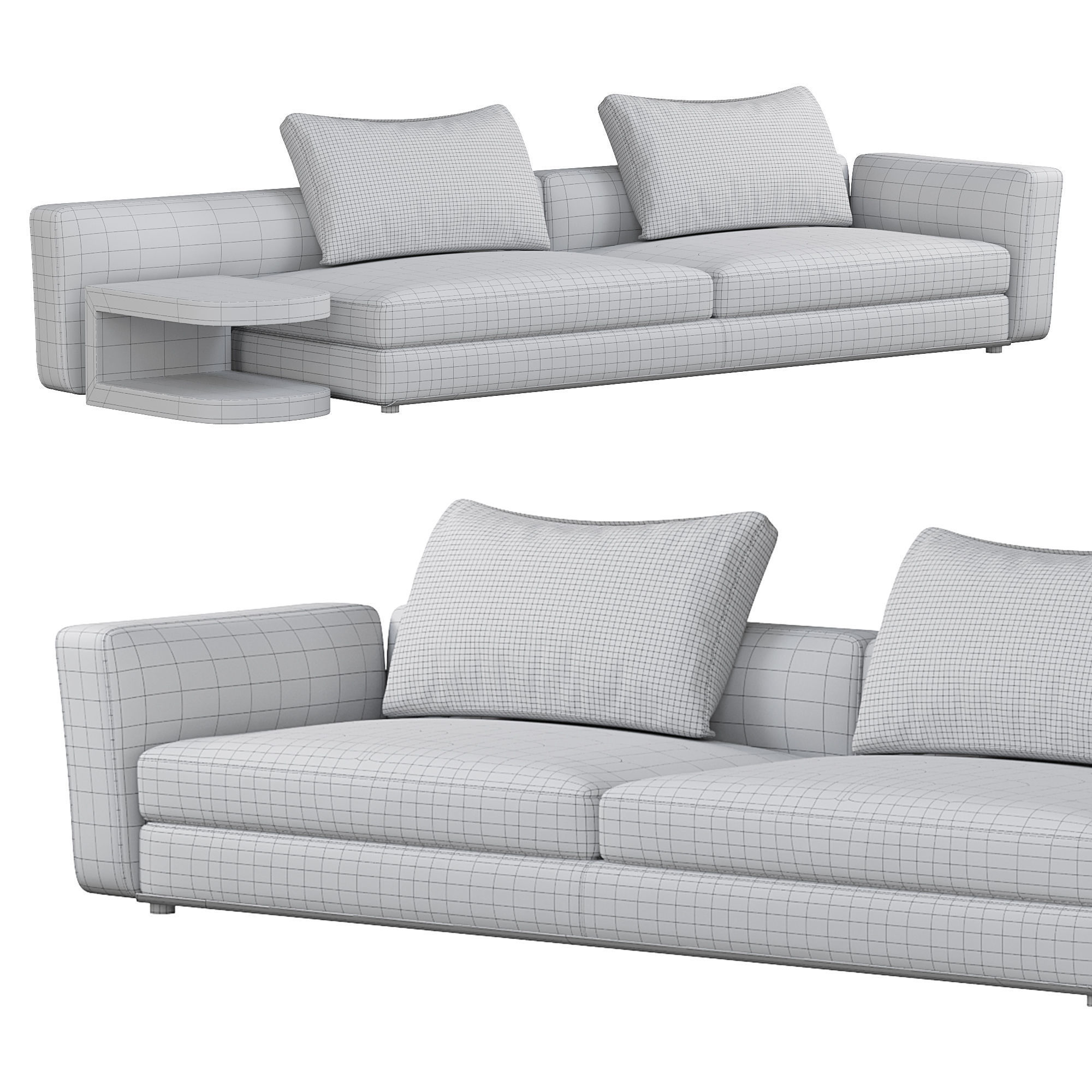 Bastian Lounge Sofa  By Visionnaire 3D model_2