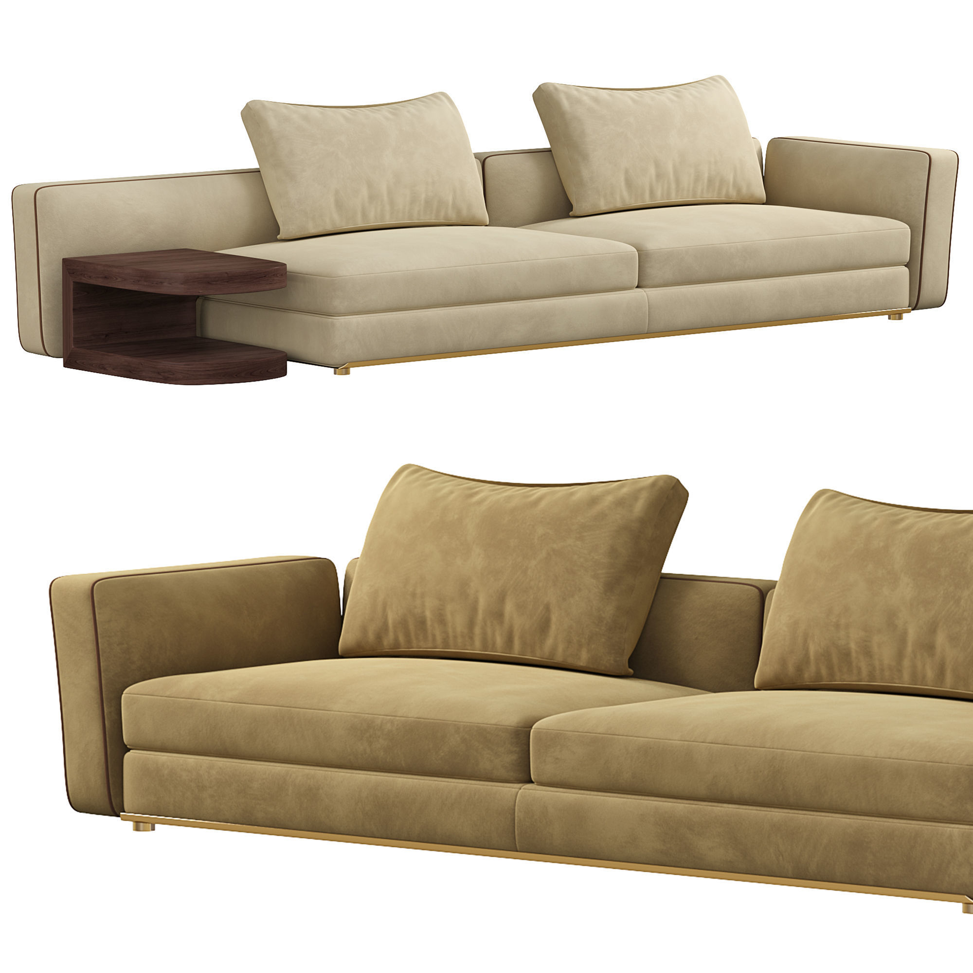 Bastian Lounge Sofa  By Visionnaire 3D model_1