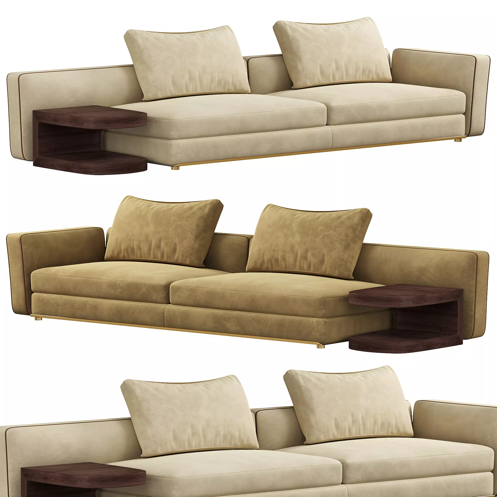 Bastian Lounge Sofa  By Visionnaire 3D model_0
