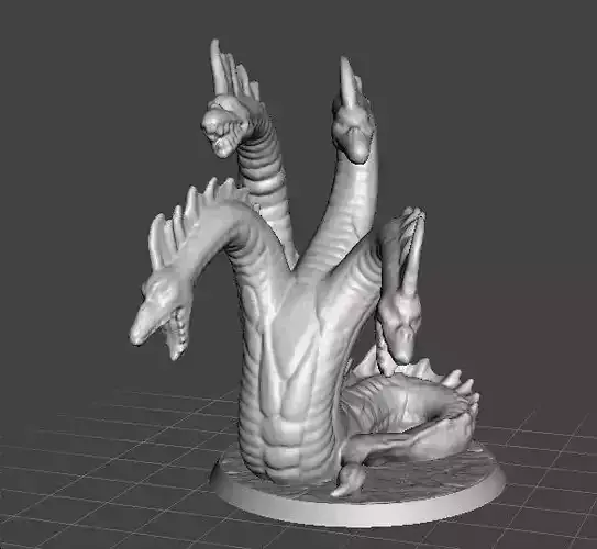 LERNAEAN HYDRA MINIATURE MODEL FOR FANTASY GAMES DND RPG