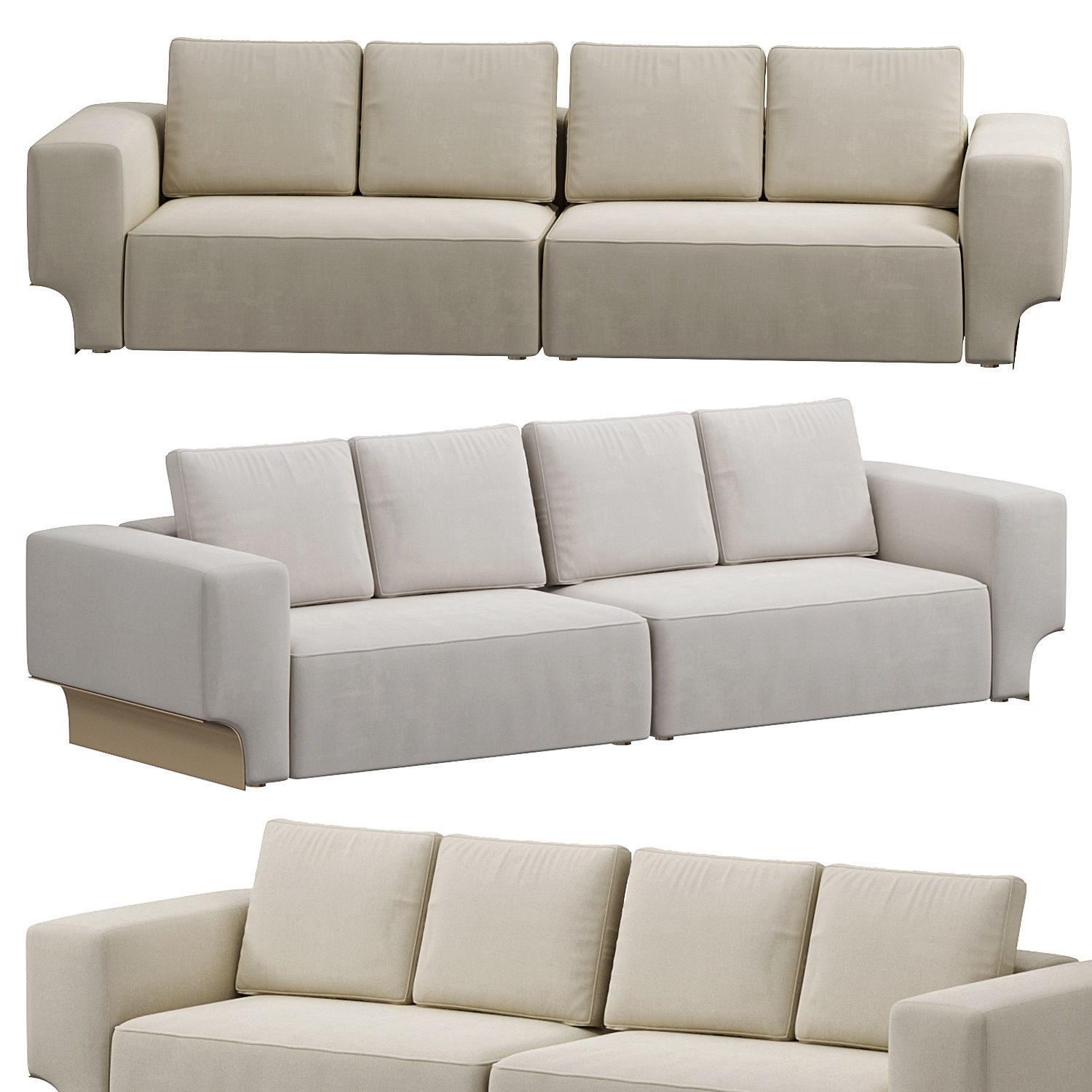 Douglas Sofa By Visionnaire 3D model_1