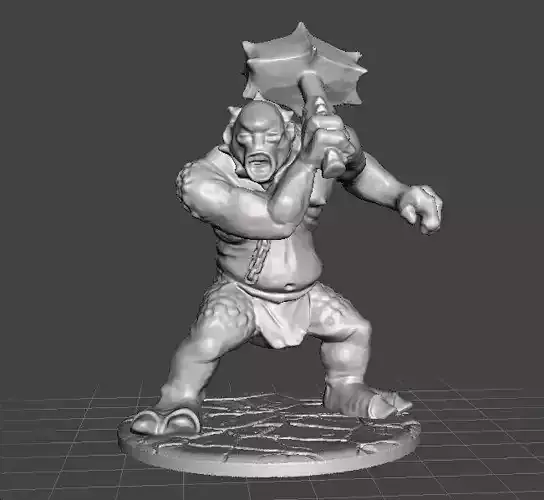 CAVE TROLL MINIATURE MODEL FOR FANTASY GAMES DND RPG