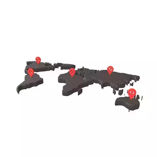 Earth Map with Map Tag v1 001