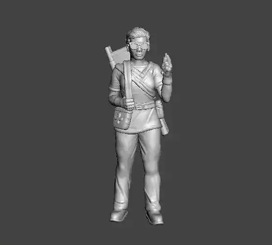 NURSE CIVILIAN CHARACTER MINIATURE MODEL FOR GAMES RPG DOCTOR