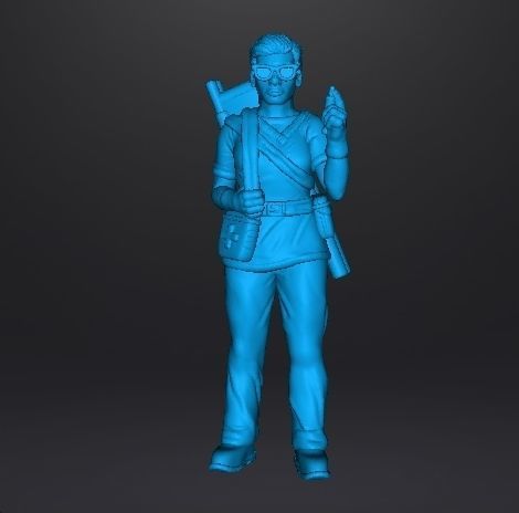 NURSE CIVILIAN CHARACTER MINIATURE MODEL FOR GAMES RPG DOCTOR 3D print model_6