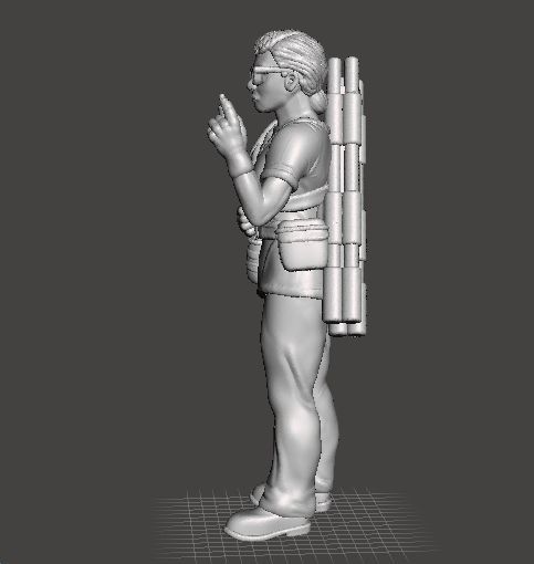 NURSE CIVILIAN CHARACTER MINIATURE MODEL FOR GAMES RPG DOCTOR 3D print model_3