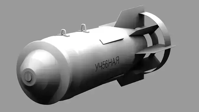 fab 500 bomb Low-poly 3D model