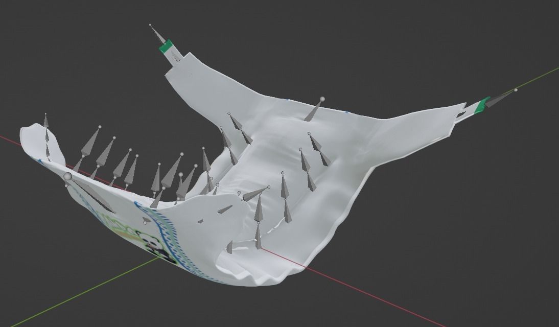 Animated Diaper Low-poly 3D model_12