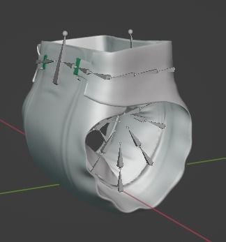 Animated Diaper Low-poly 3D model_4