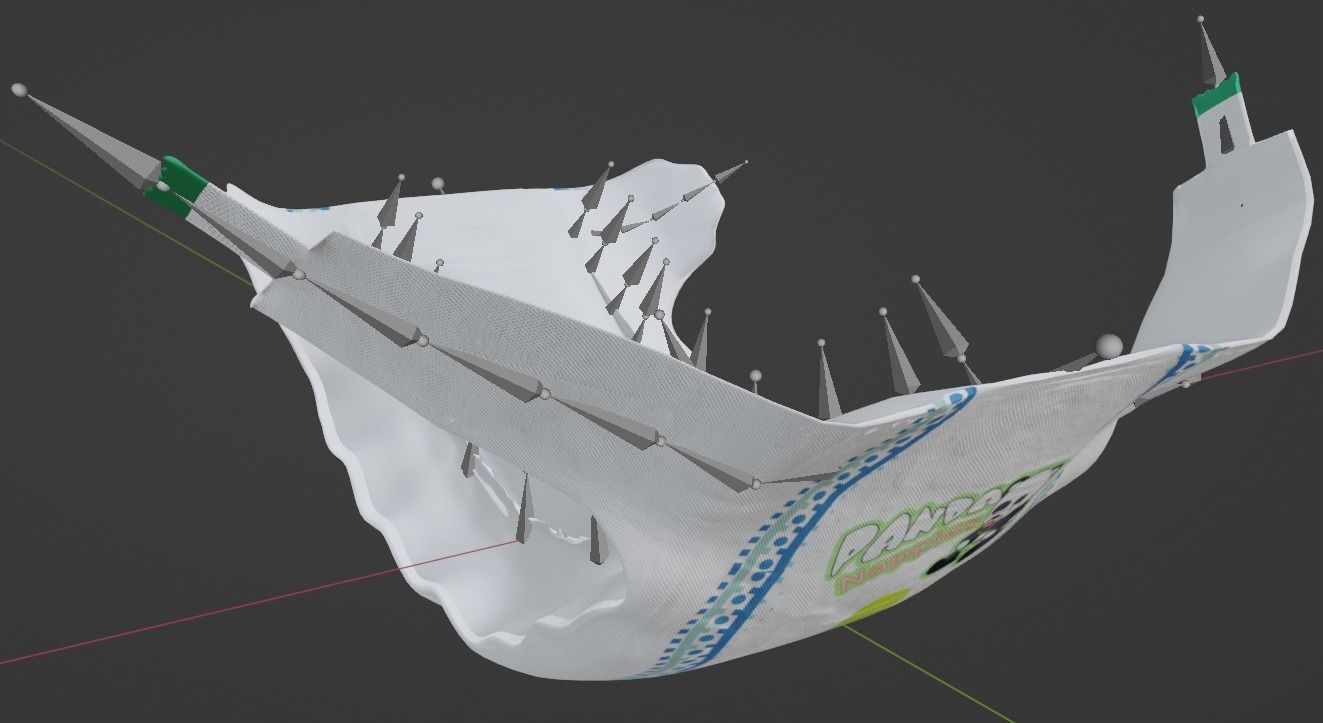 Animated Diaper Low-poly 3D model_8