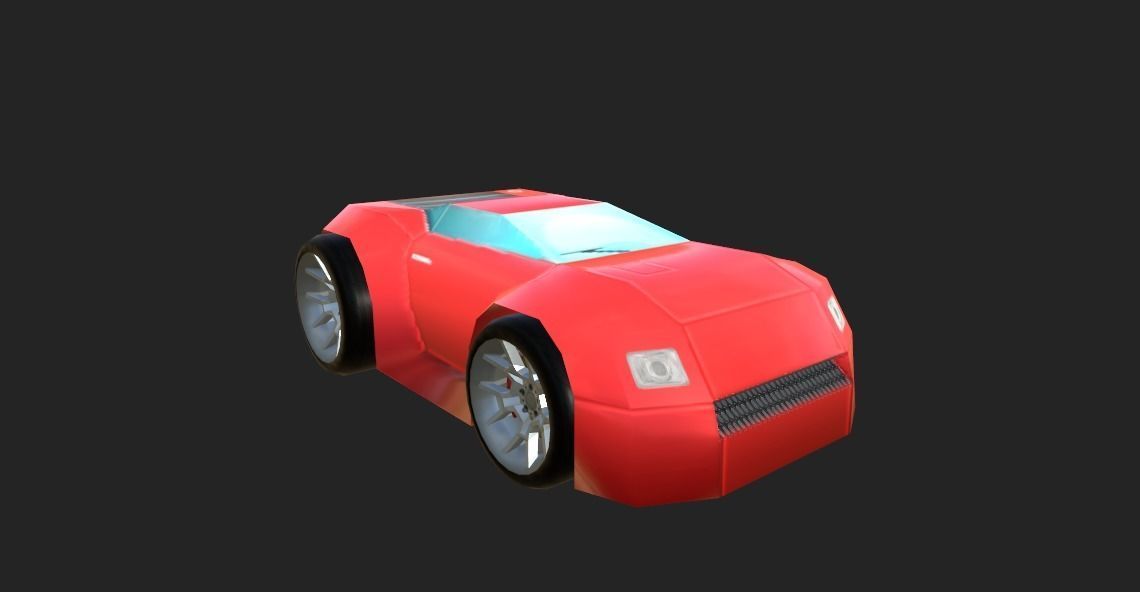 BASIC STYLE CAR Low-poly 3D model_9