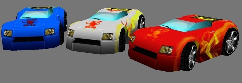 BASIC STYLE CAR Low-poly 3D model_15