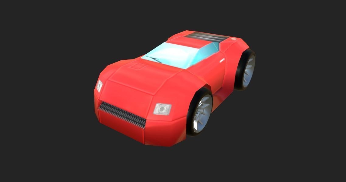BASIC STYLE CAR Low-poly 3D model_10