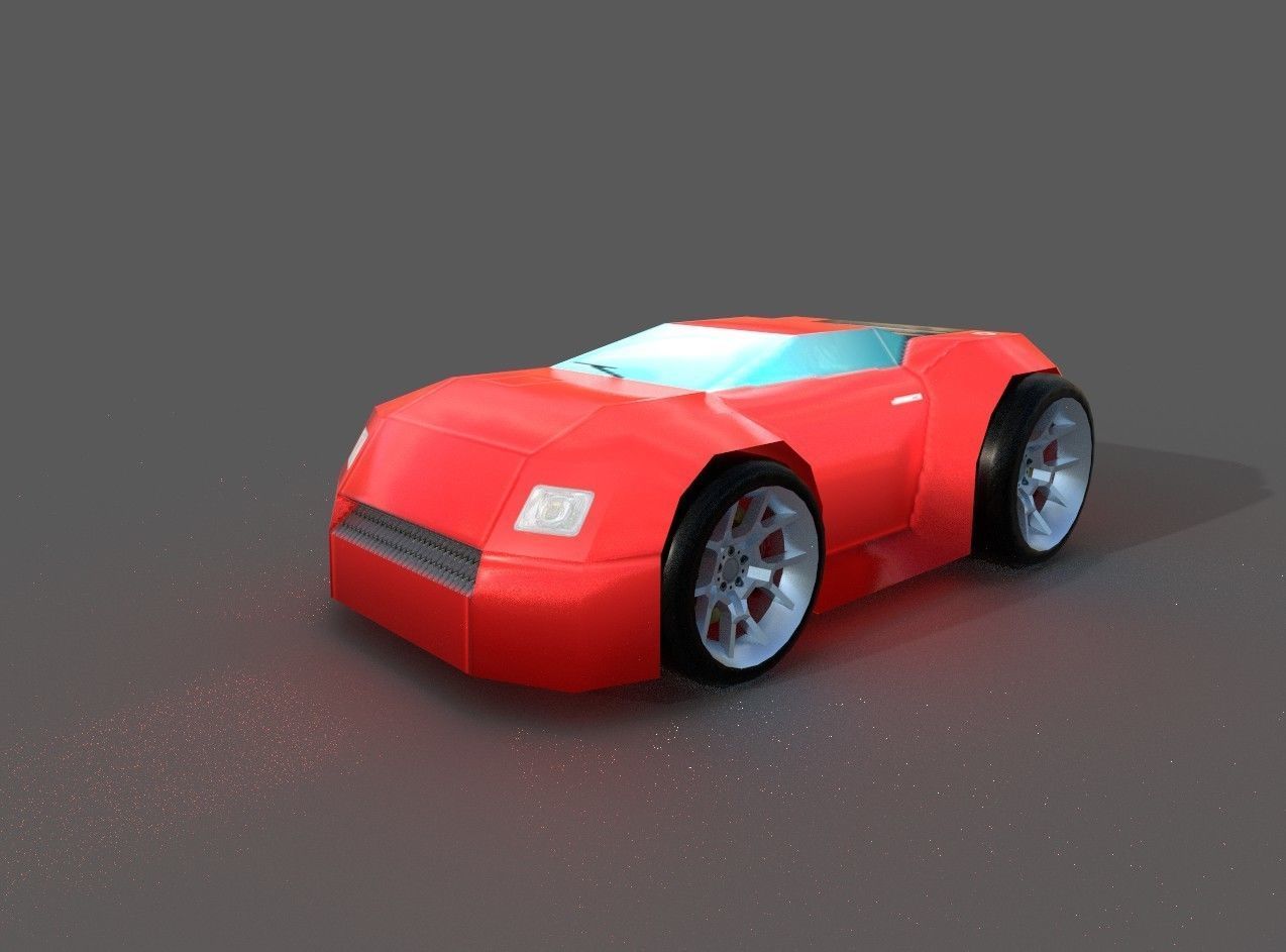 BASIC STYLE CAR Low-poly 3D model_18