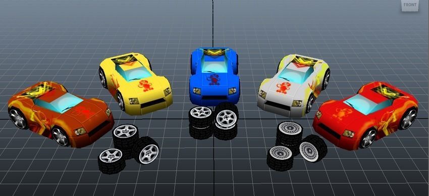 BASIC STYLE CAR Low-poly 3D model_17