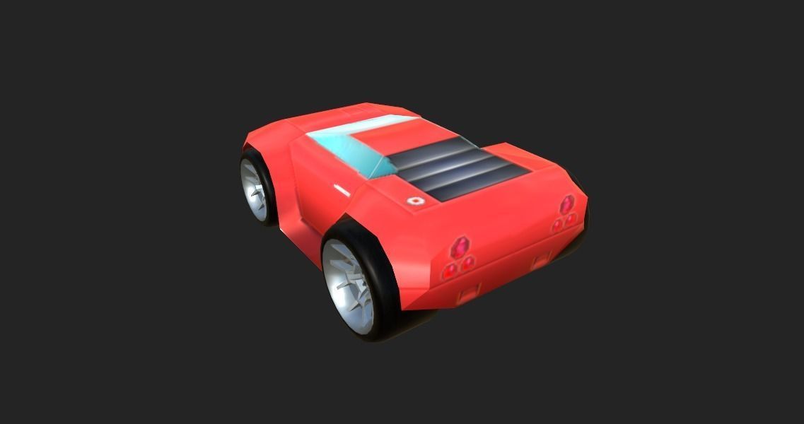 BASIC STYLE CAR Low-poly 3D model_11