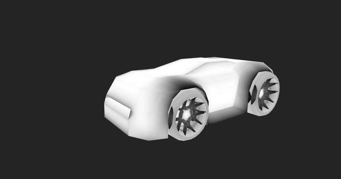 BASIC STYLE CAR Low-poly 3D model_5