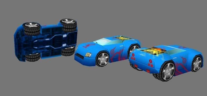 BASIC STYLE CAR Low-poly 3D model_13