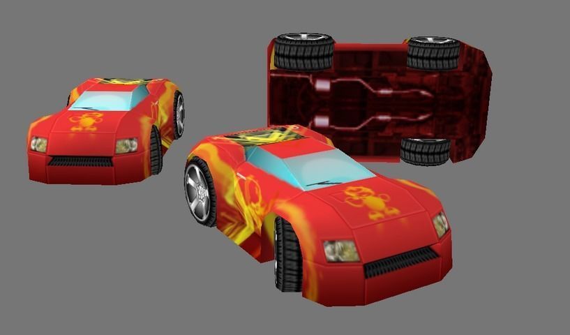 BASIC STYLE CAR Low-poly 3D model_14