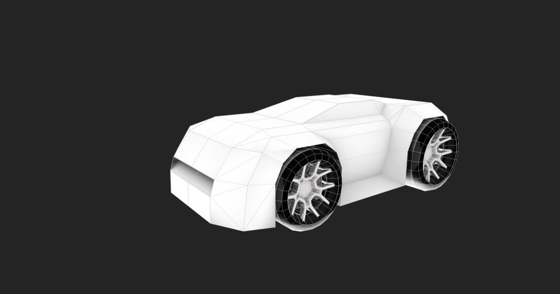 BASIC STYLE CAR Low-poly 3D model_8