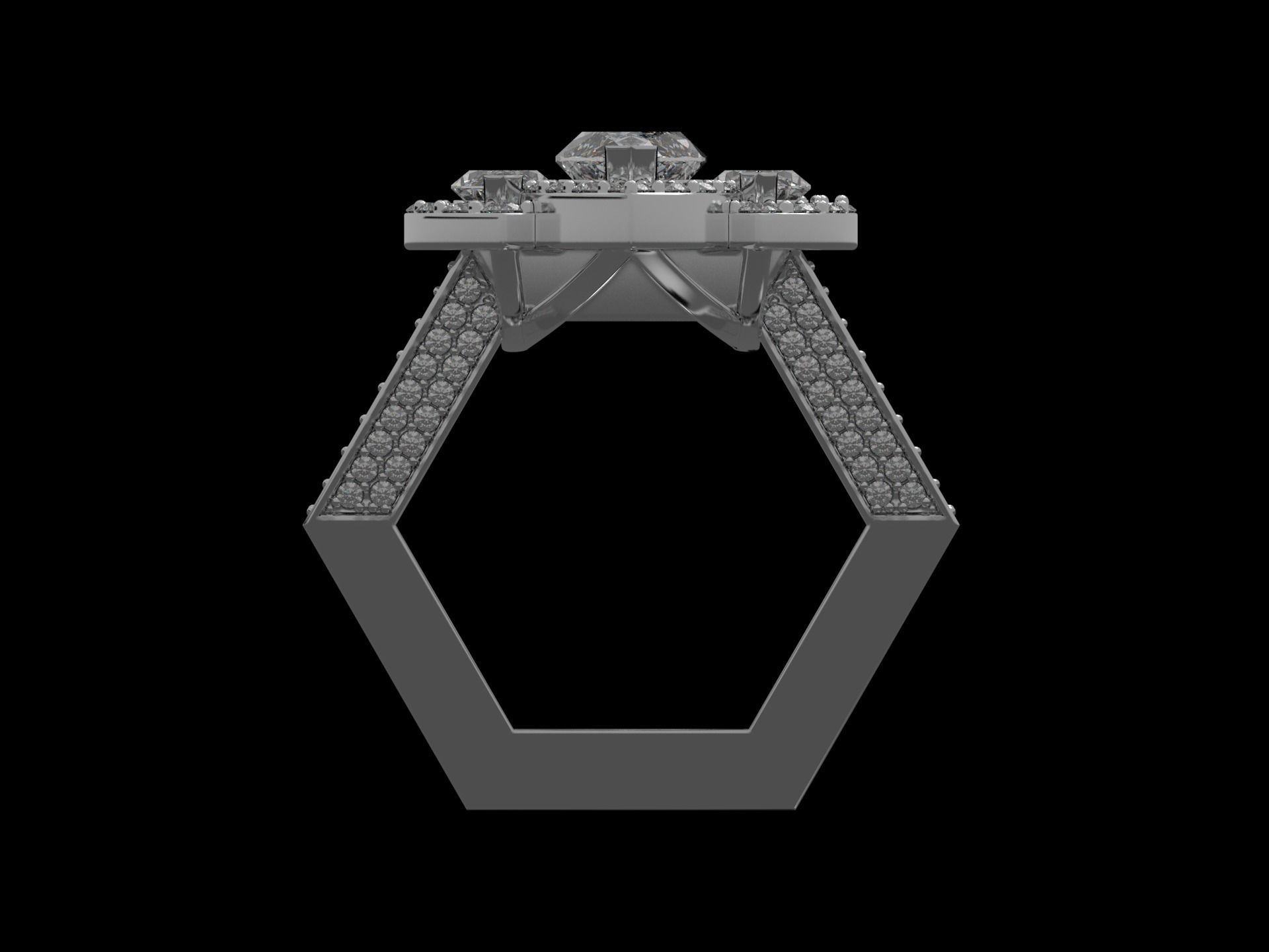  Marquise ring 3D print model_16