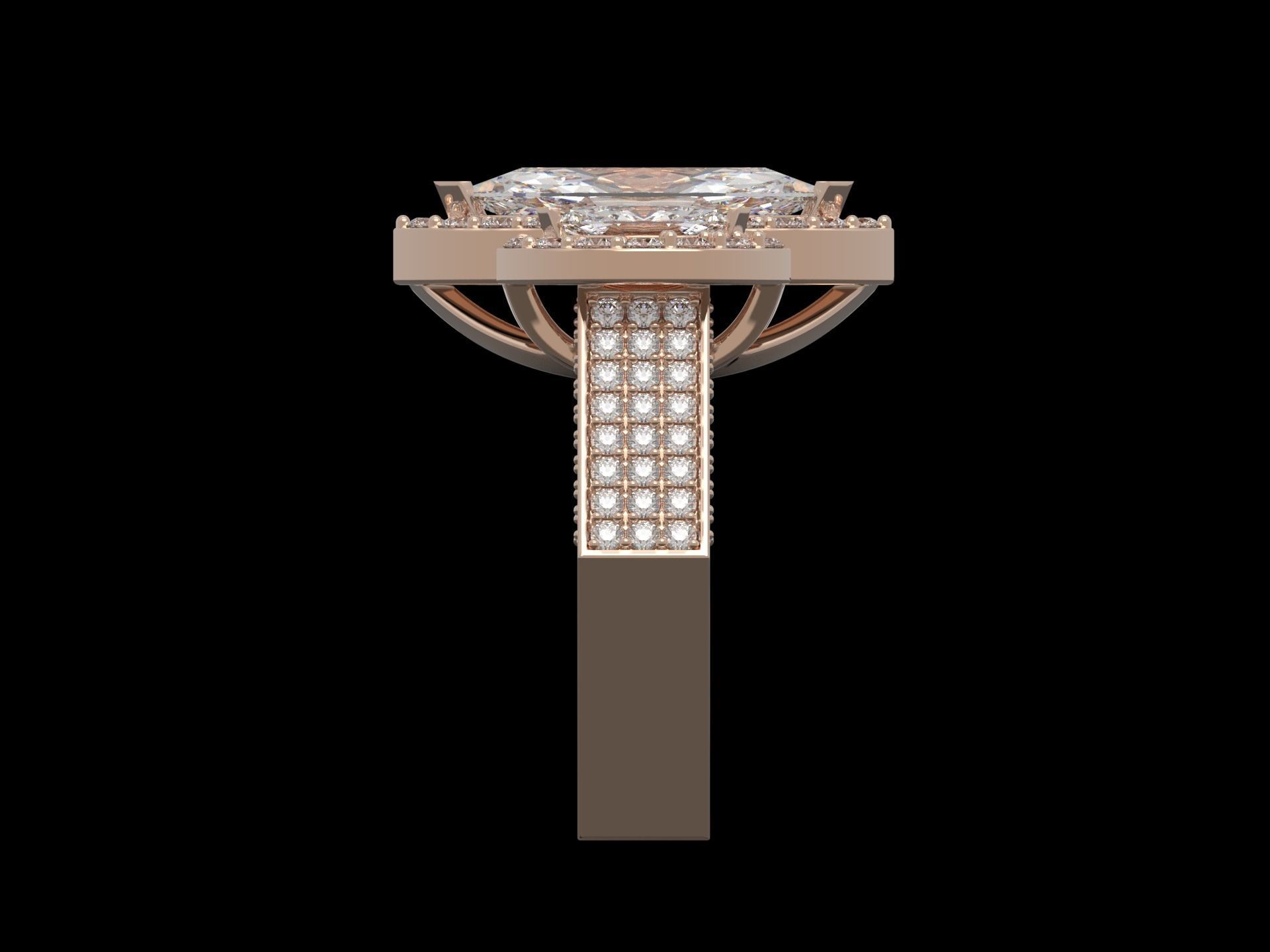  Marquise ring 3D print model_10