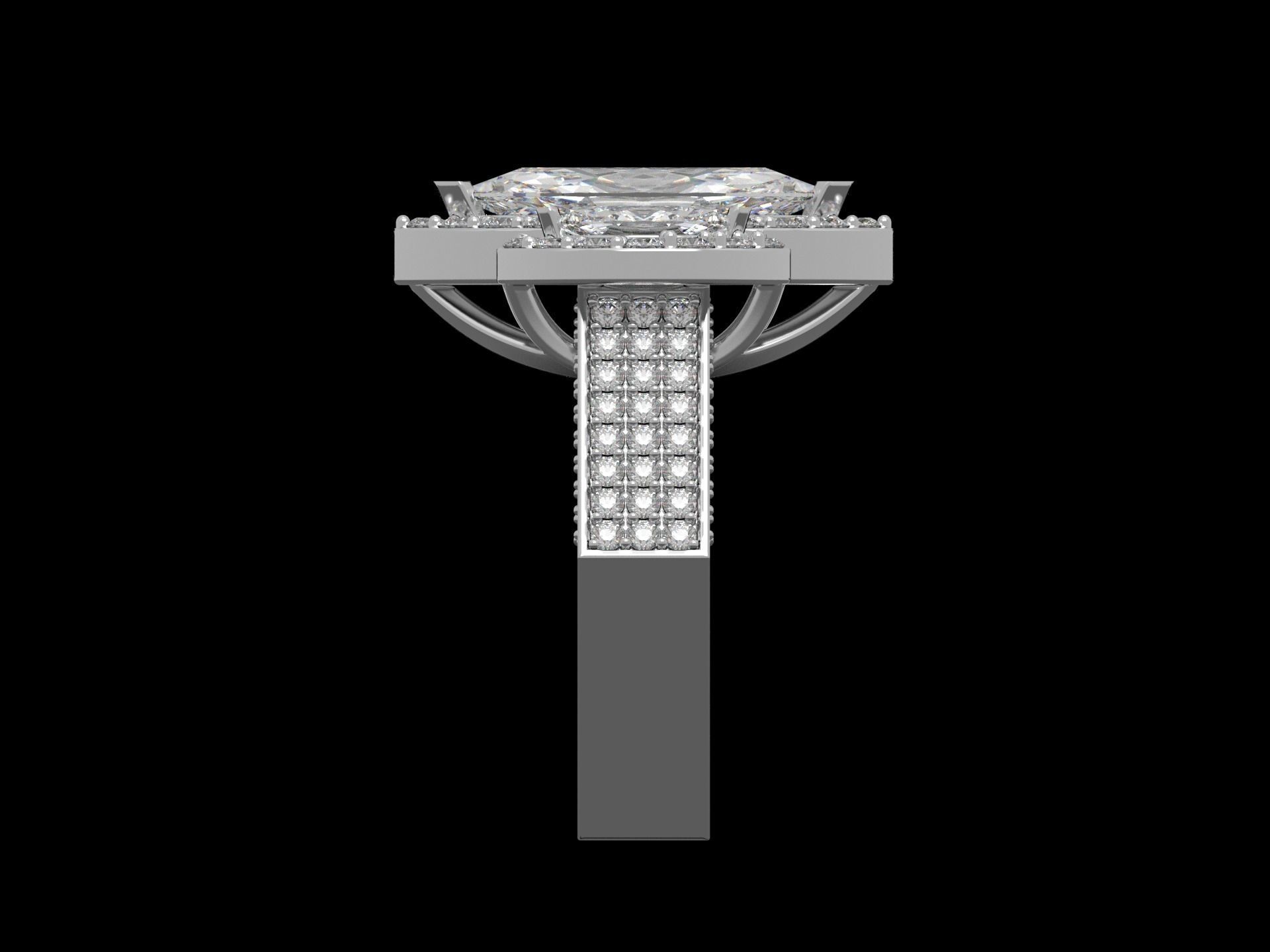  Marquise ring 3D print model_17