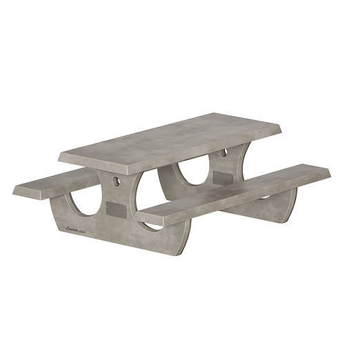 Concrete outdoor table 3D model