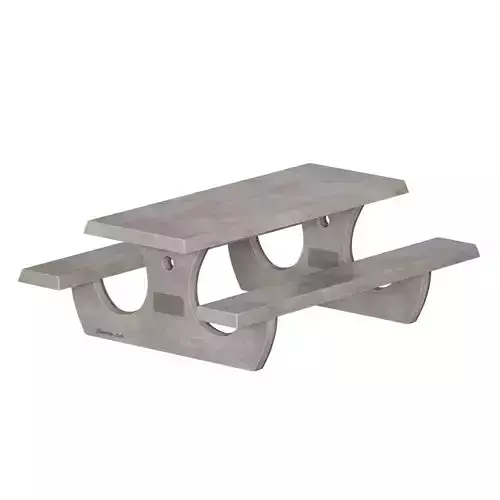 Concrete outdoor table