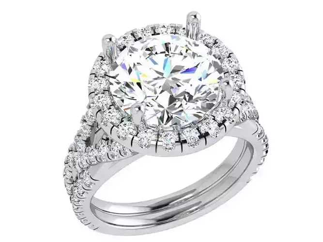Round Halo Ring 3861