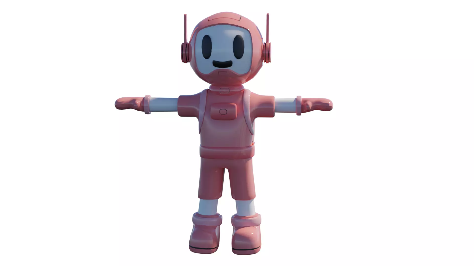 mascort cute Free 3D model_0