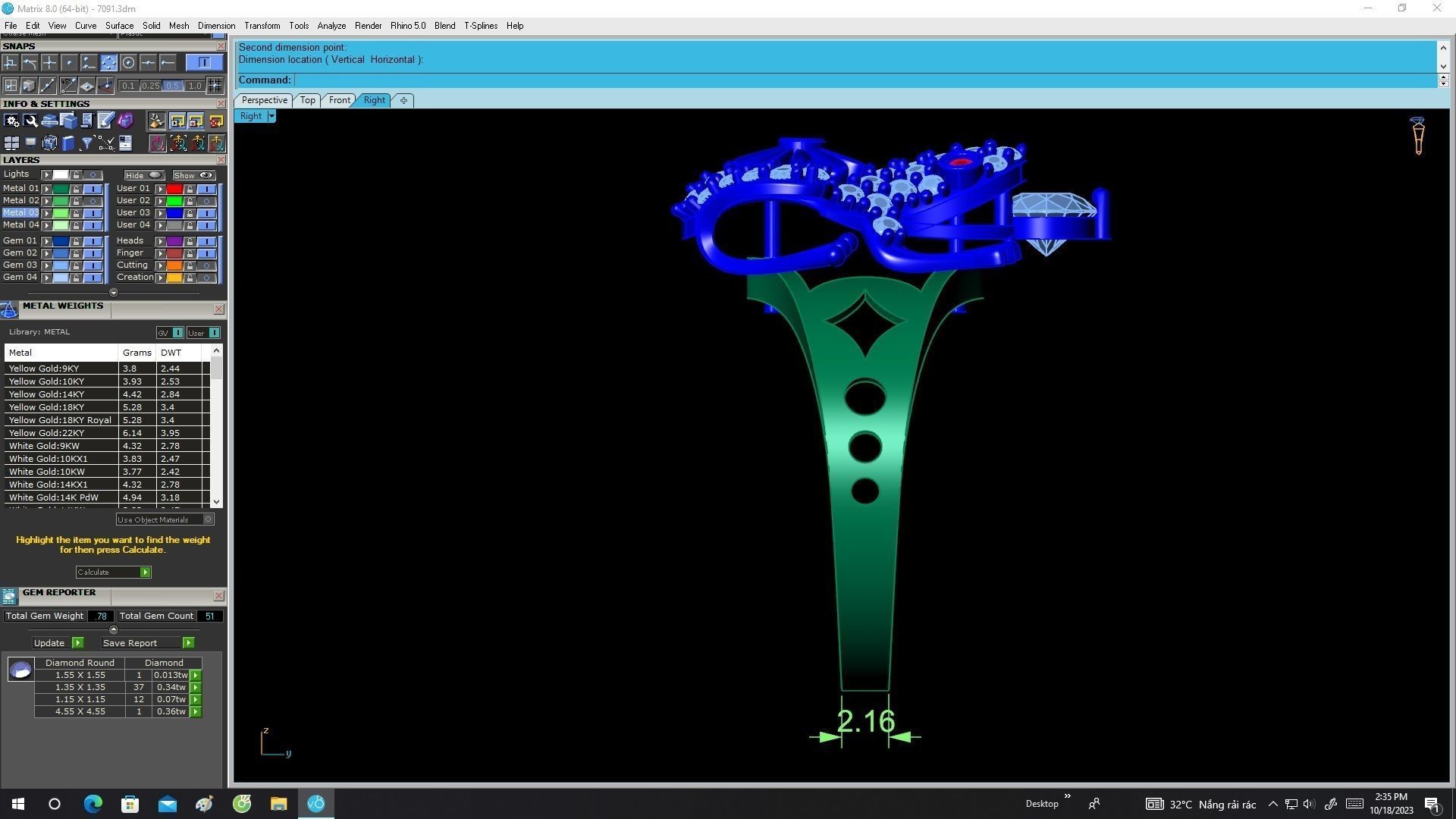 7091 fengshui diamond toad ring for women 3D print model_7