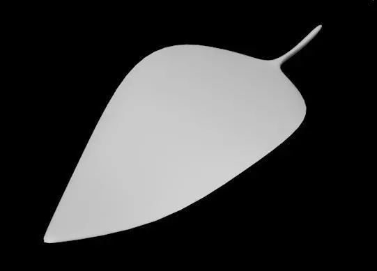leaf lowpoly 3d object Free low-poly 3D model_0