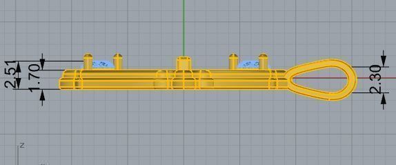 Cross Pendant 3871 3D print model_6