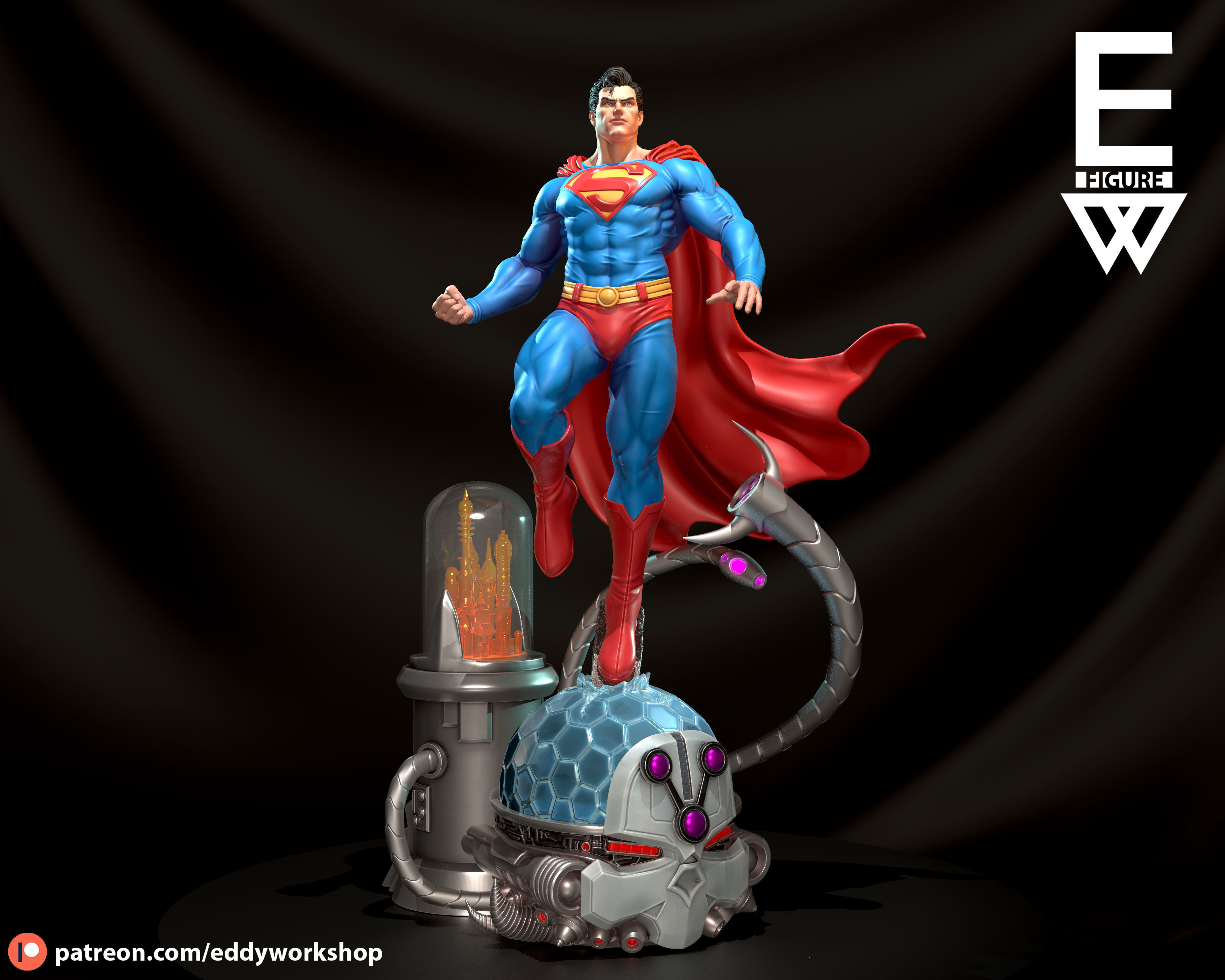 SUPERMAN - 3D STL READY TO PRINT 3D print model_1