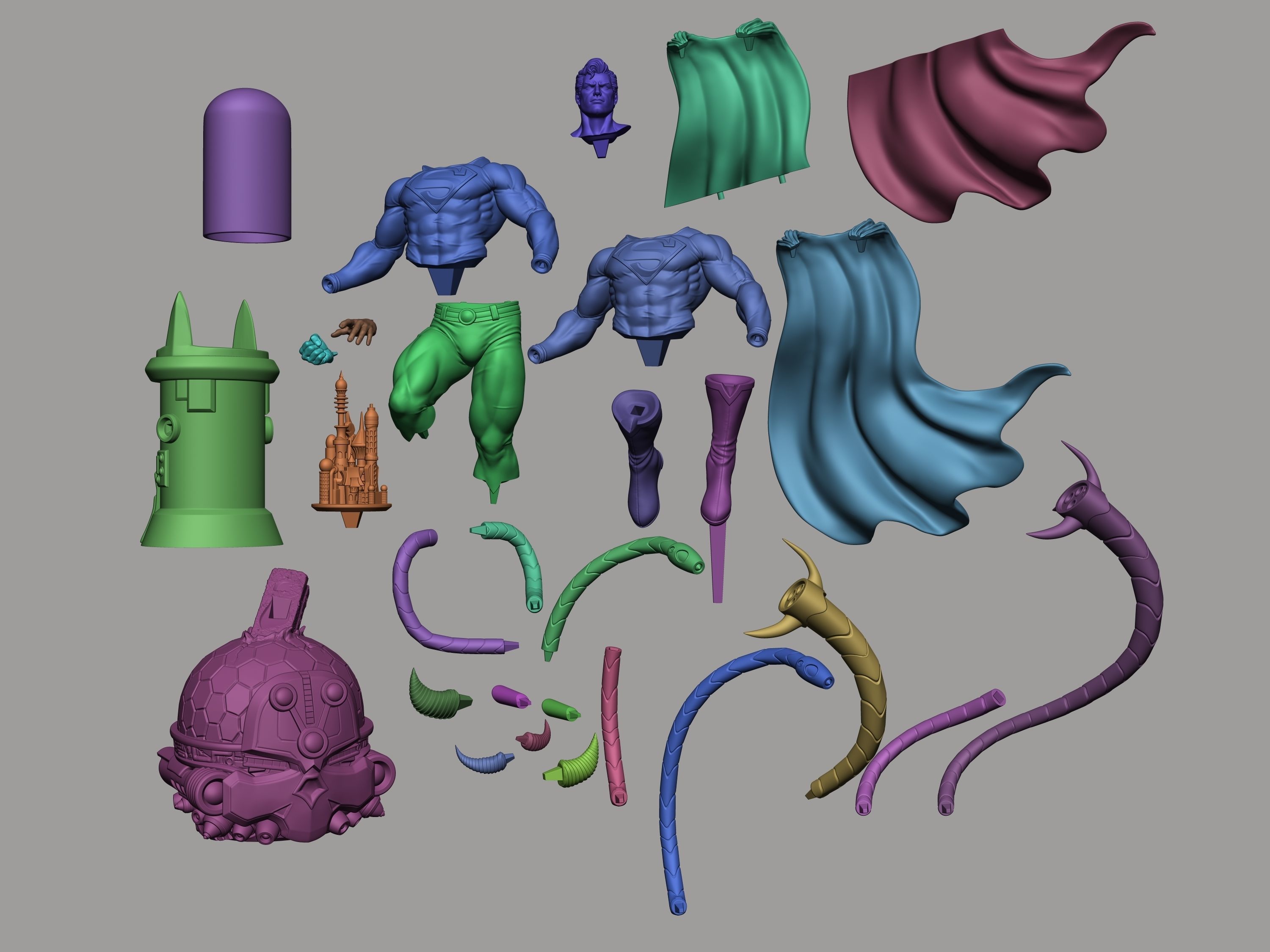 SUPERMAN - 3D STL READY TO PRINT 3D print model_12